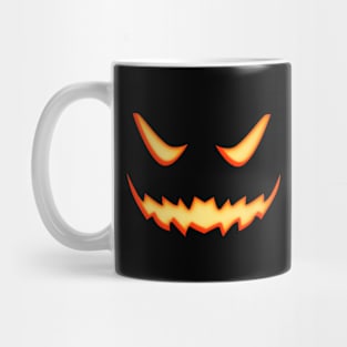 Scary Glowing Jack O Lantern Pumpkin Face Halloween Mug
